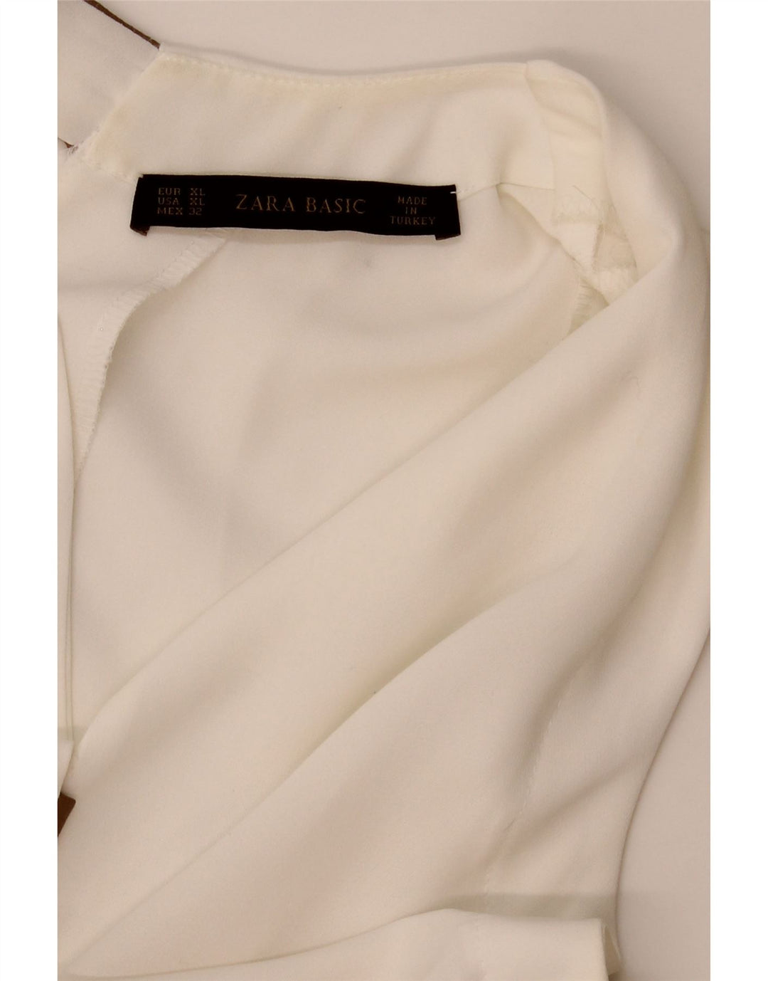 Damska bluzka bez rękawów Zara UK 18 XL, biała