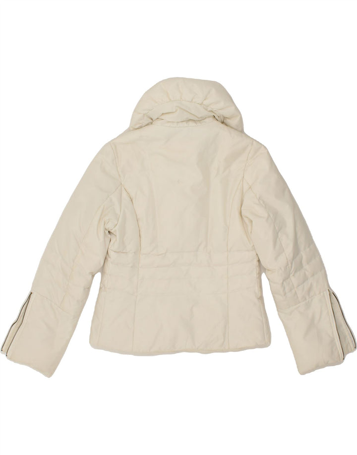 PINKO Womens Padded Jacket UK 8 Small Off White Polyamide Vintage Pinko and Second-Hand Pinko from Messina Hembry 