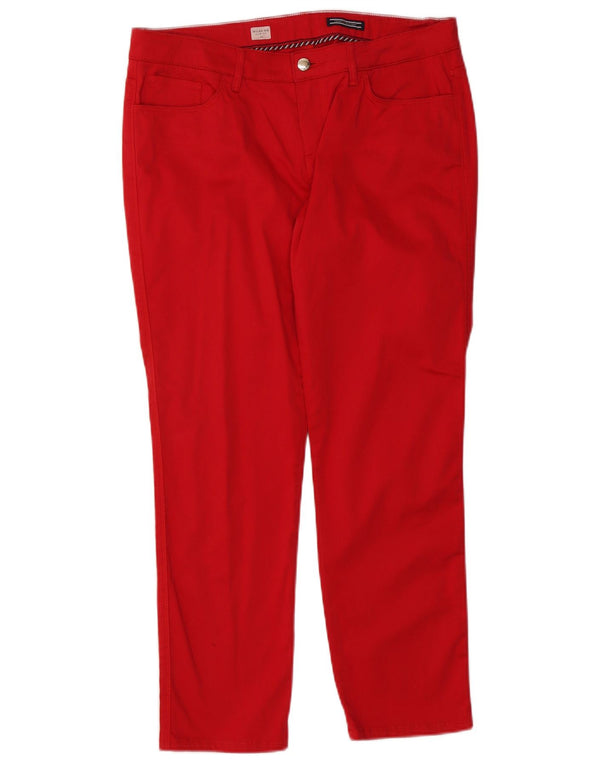 Damskie spodnie Tommy Hilfiger Milan RW Slim Fit W33 L27 Czerwona bawełna