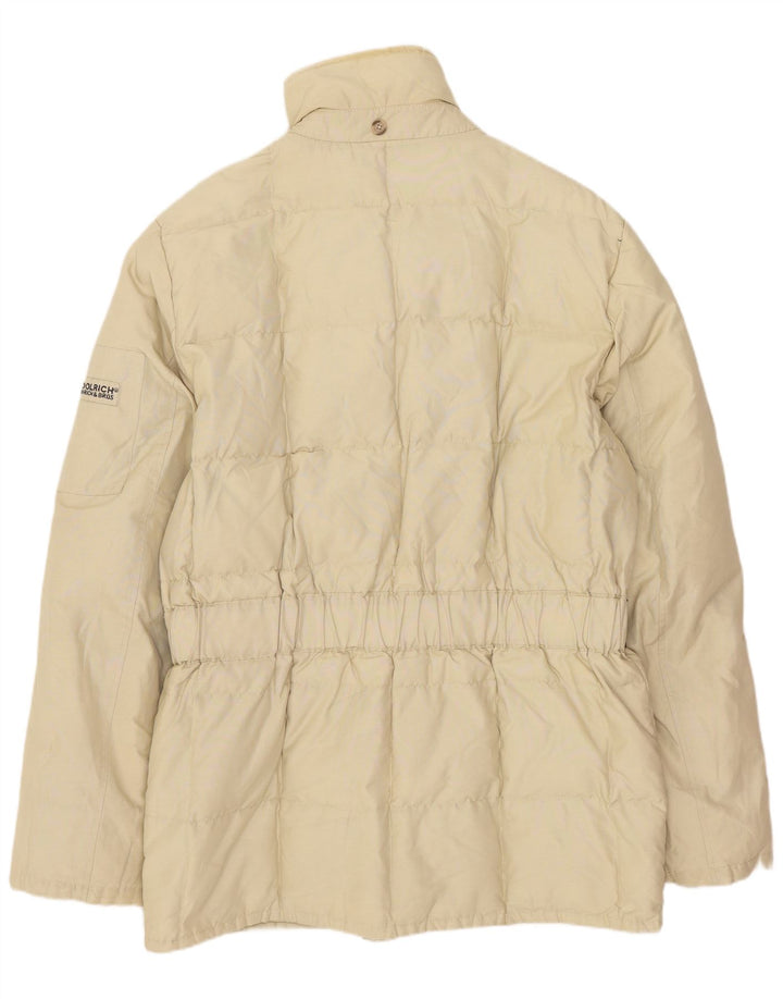 Męska ocieplana kurtka Woolrich UK 38 Średni Beżowy Elastomer
