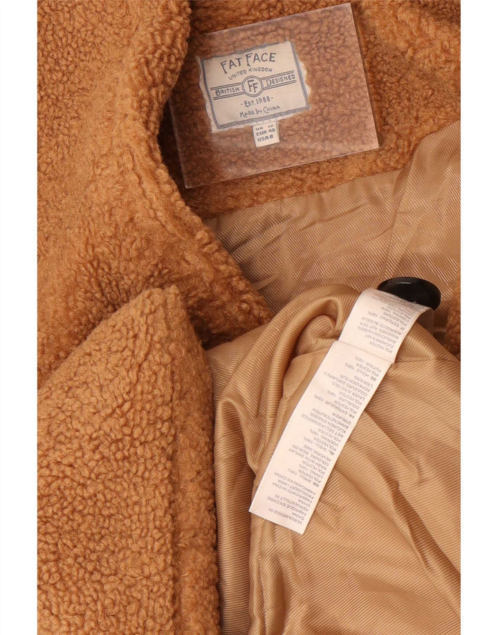 Płaszcz damski Fat Face Teddy Bear UK 12, średni beżowy poliester