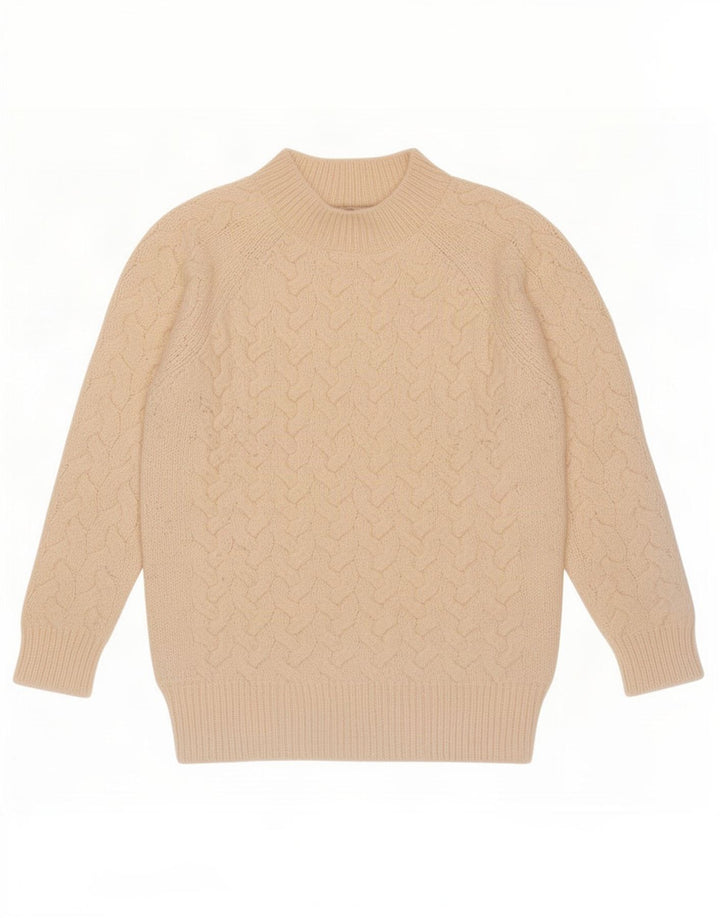 Marks & Spencer Damski sweter z golfem, UK 14, średni beż