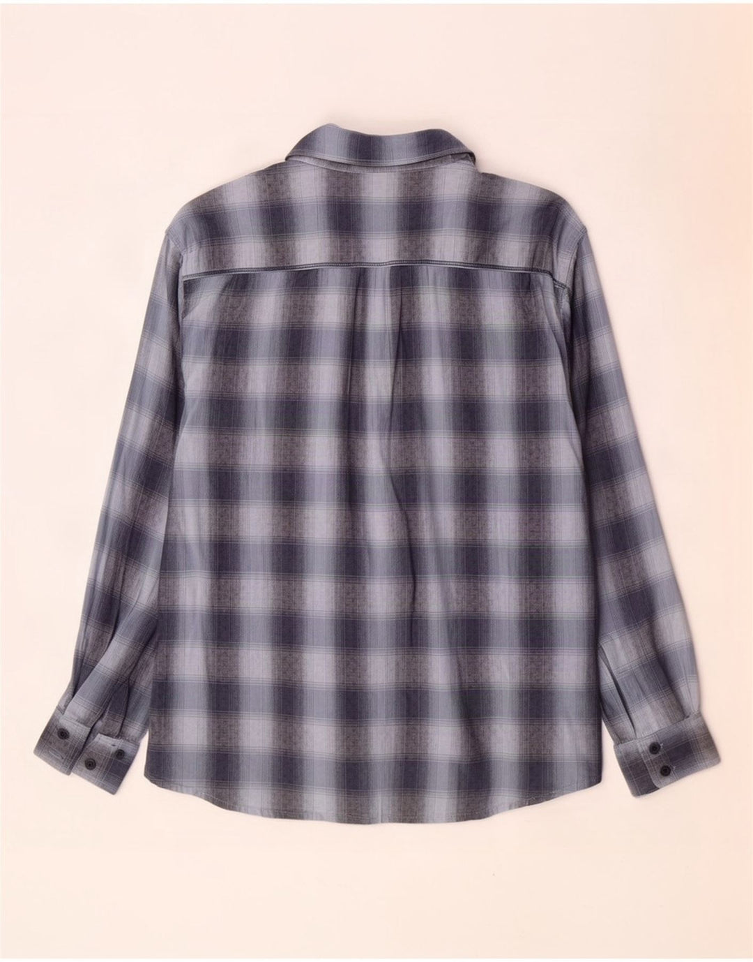 Wrangler Mens Shirt XL Blue Check Cotton