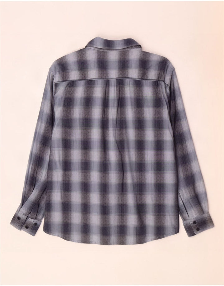 Wrangler Mens Shirt XL Blue Check Cotton