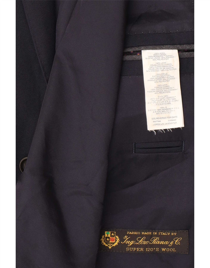 J. Crew Męska marynarka Ludlow zapinana na 2 guziki UK 38 Średni granatowy nylon