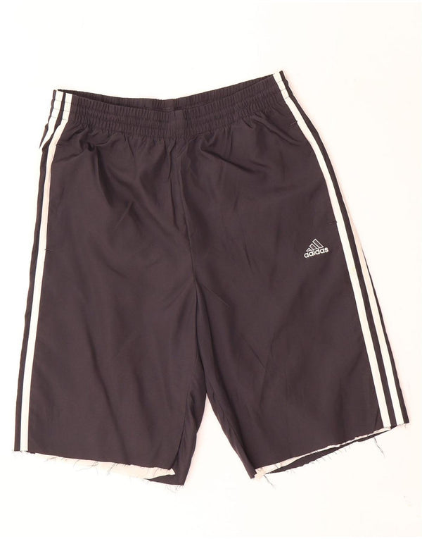 Damskie spodenki sportowe Adidas UK 10, małe, czarne, poliestrowe