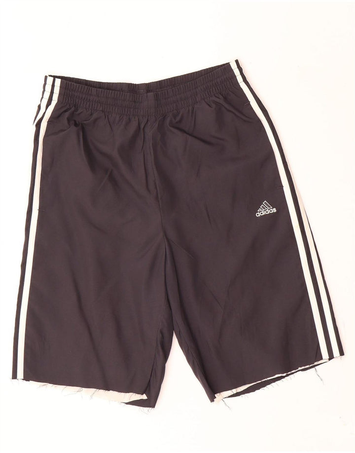 Damskie spodenki sportowe Adidas UK 10, małe, czarne, poliestrowe