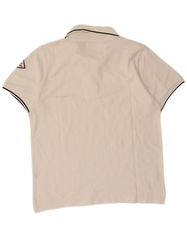 Roy Rogers Męska koszulka polo 2XL Biała bawełna