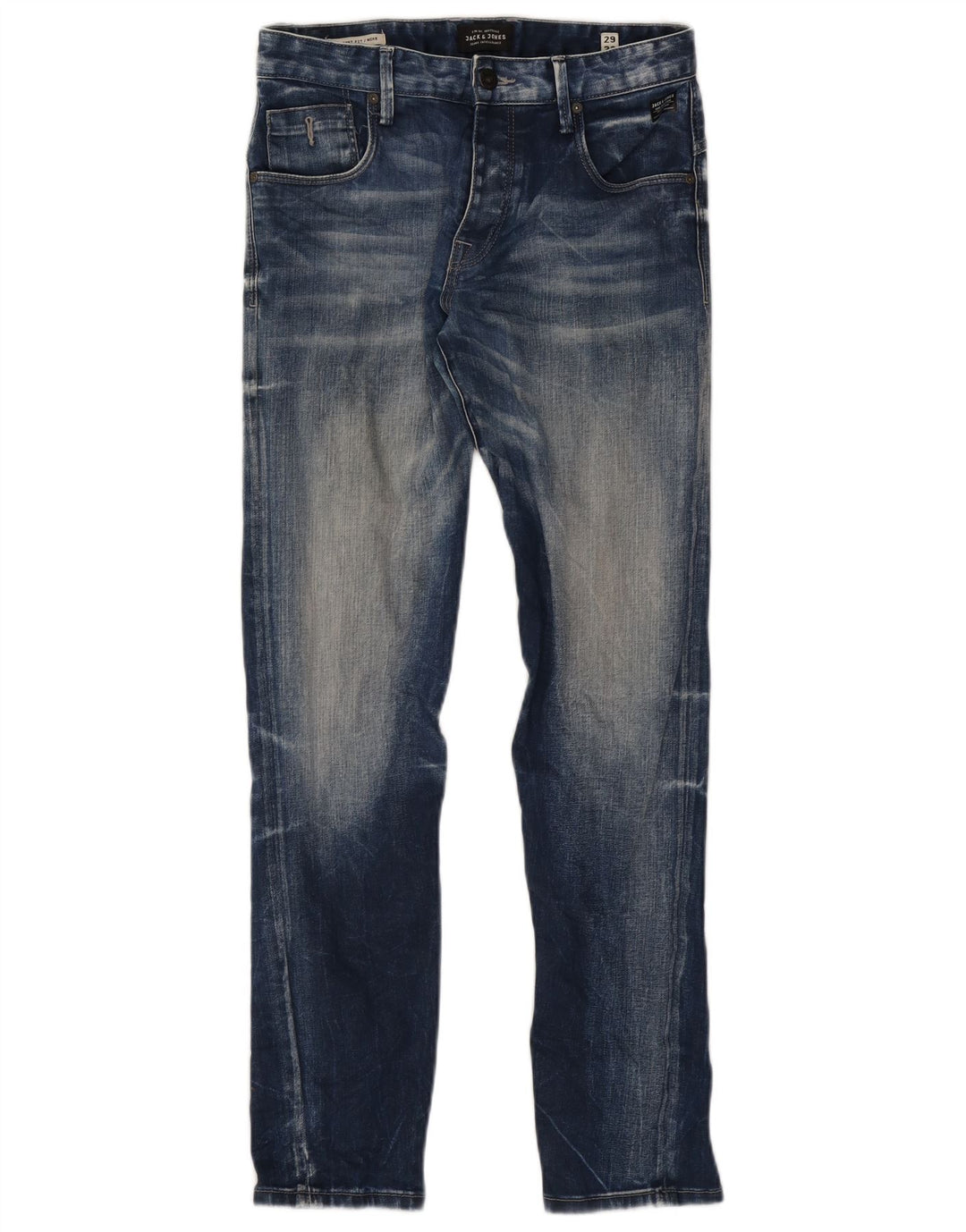 Męskie dżinsy Jack & Jones Mike Straight W29 L32 Niebieskie bawełniane