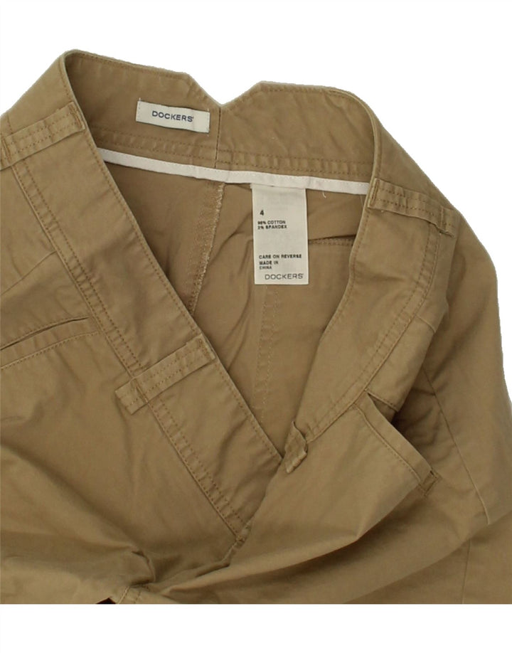DOCKERS Womens Chino Shorts US 4 Small W26  Beige Cotton Vintage Dockers and Second-Hand Dockers from Messina Hembry 
