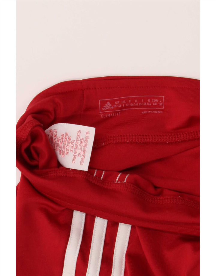 Legginsy Adidas Dziewczęce Climalite 13-14 lat Czerwone Poliester