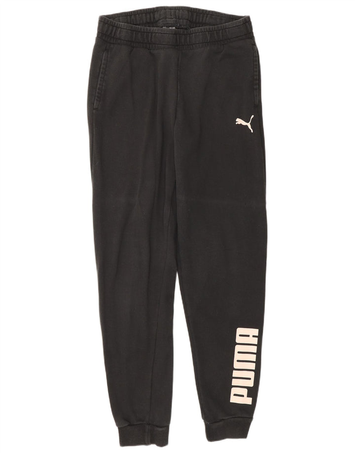 Damskie spodnie dresowe Puma Graphic Joggers UK 12 Medium Black