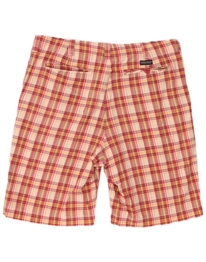 Męskie spodenki chino Woolrich W38 XL, bawełniana, wielokolorowa krata