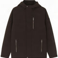 Męska kurtka wiatrówka z kapturem Calvin Klein UK 36 Small Black Poliester