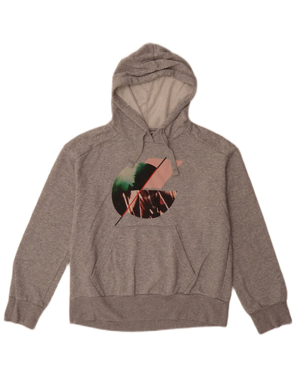 Damski sweter oversize z kapturem i grafiką PRANA UK 6 XS, szary