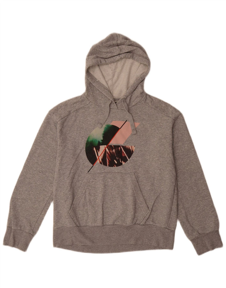 Damski sweter oversize z kapturem i grafiką PRANA UK 6 XS, szary