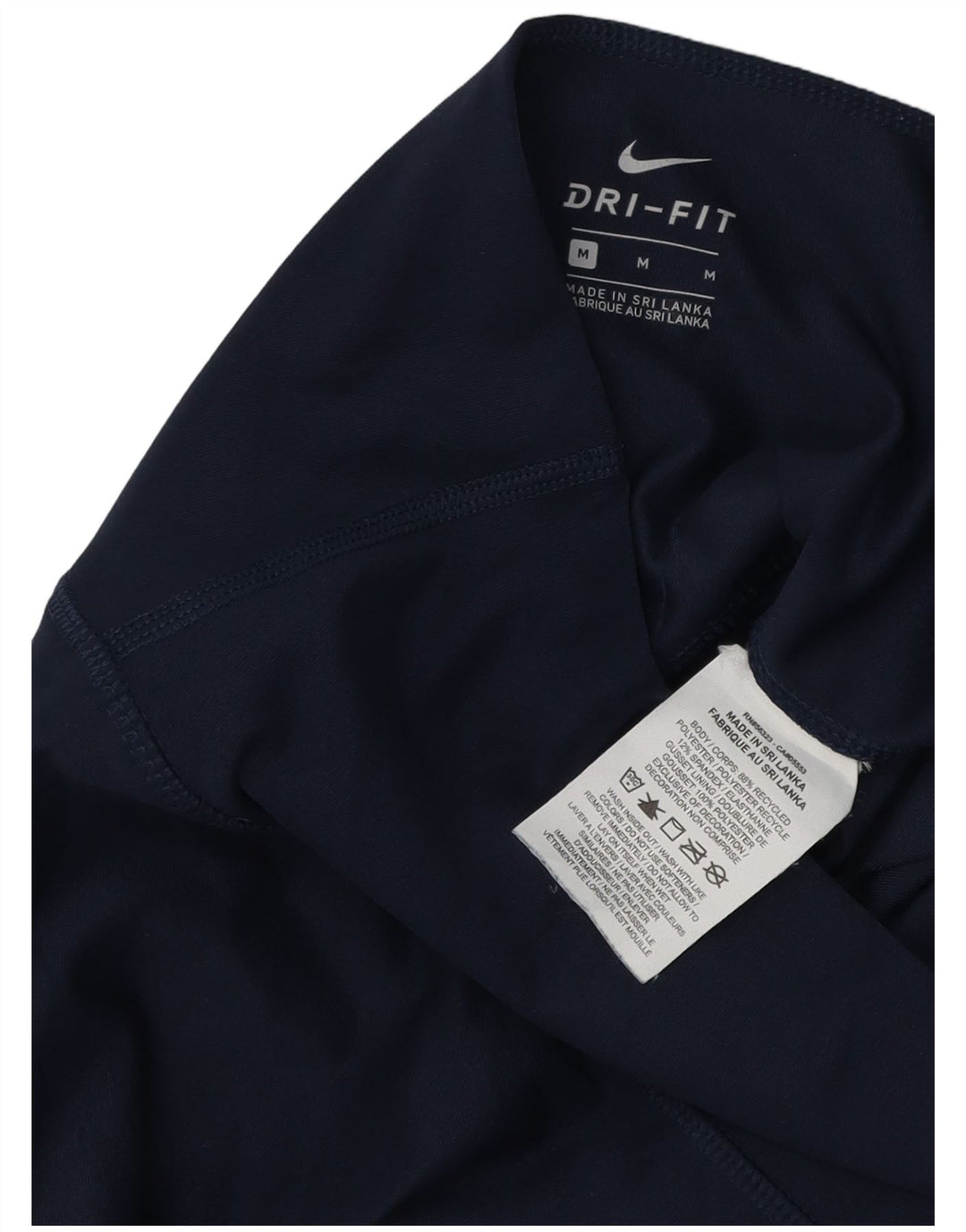 Damskie legginsy NIKE Dri Fit UK 12, średni granatowy poliester