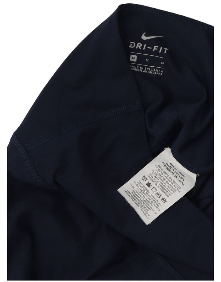 Damskie legginsy NIKE Dri Fit UK 12, średni granatowy poliester
