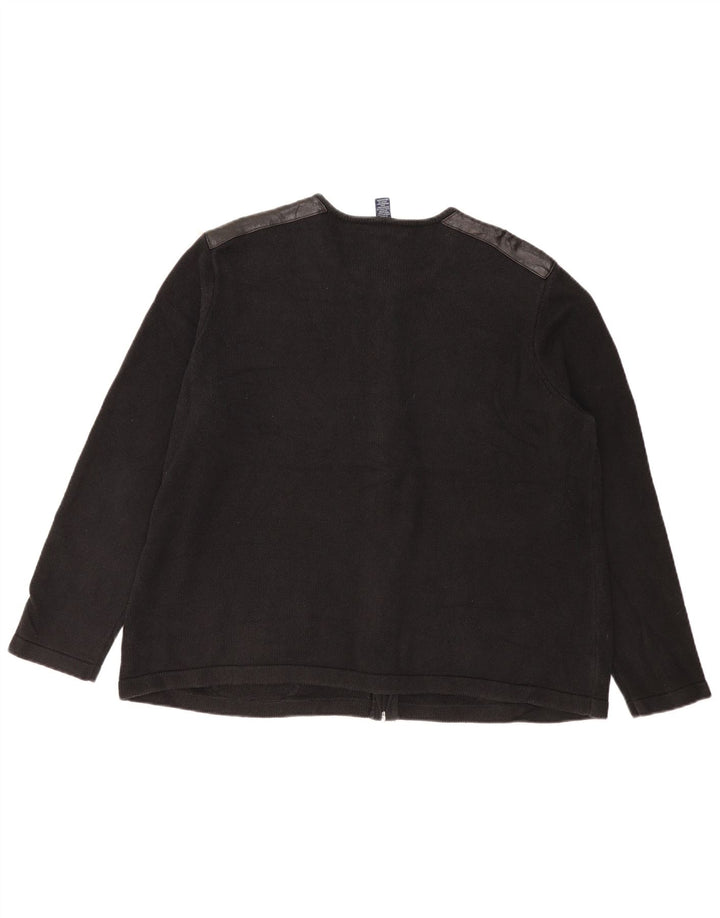 Damski sweter kardigan CHAPS UK 22 3XL Czarna bawełna