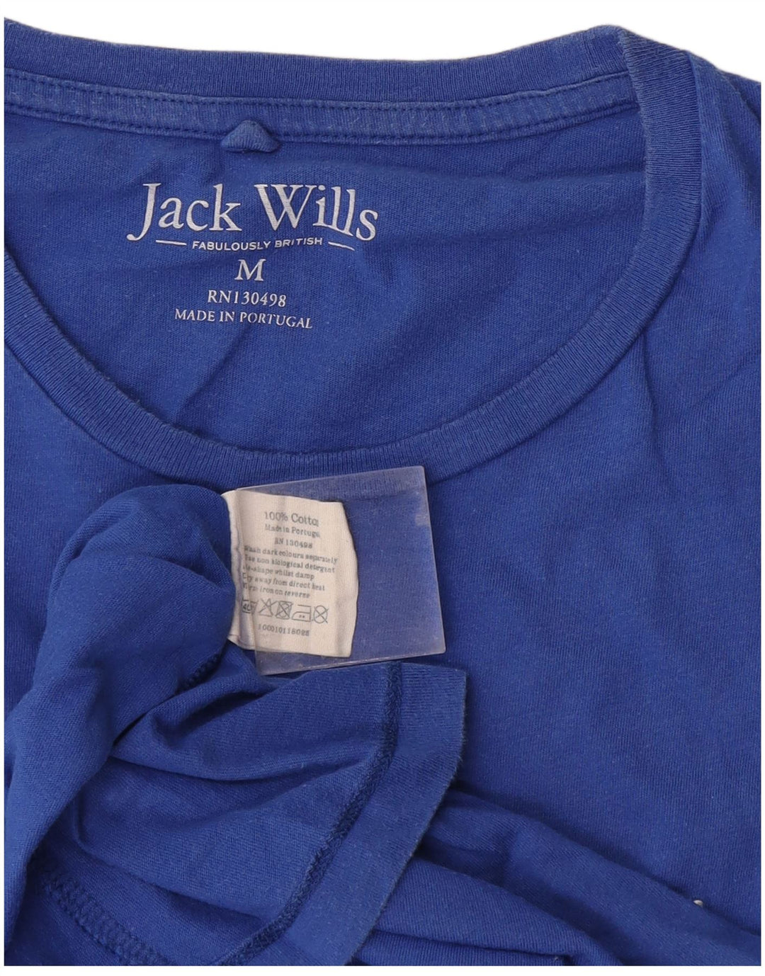 T-shirt męski Jack Wills, bawełniany, średni niebieski