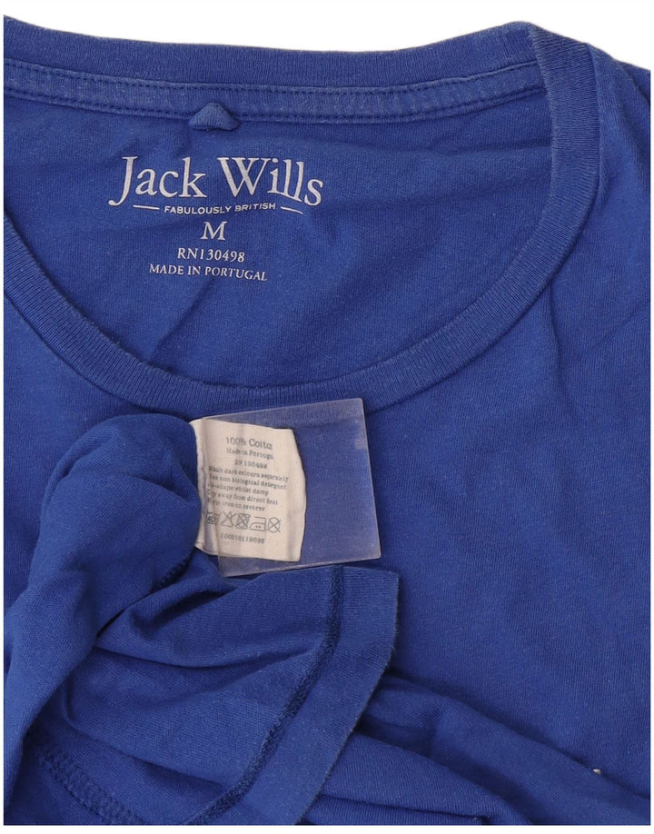 T-shirt męski Jack Wills, bawełniany, średni niebieski