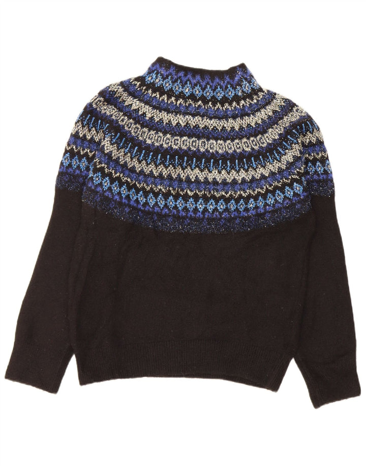 Marks & Spencer Damski sweter z golfem UK 10, mały, czarny