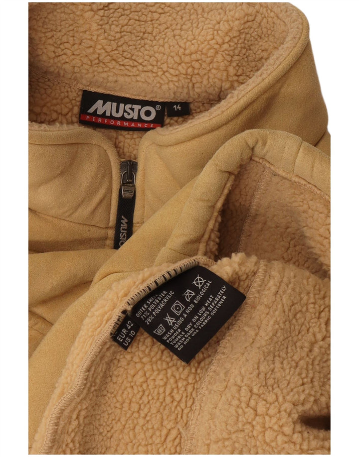 Damska kamizelka Sherpa Musto UK 14, duża, beżowa, poliester