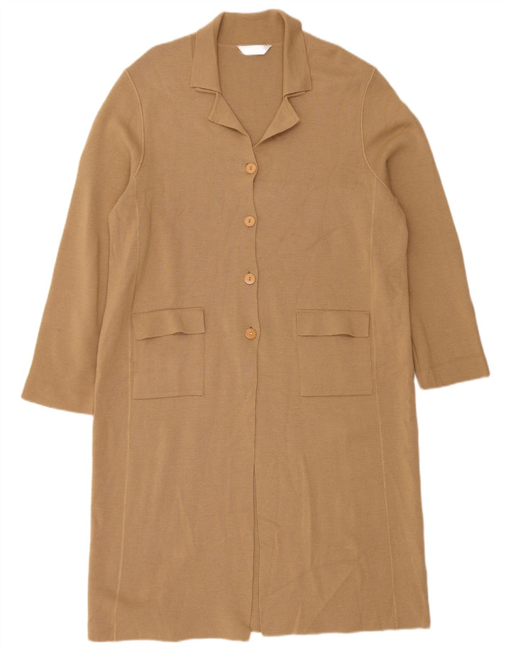 Sweter damski Marks & Spencer Longline Cardigan UK 12 średni beż