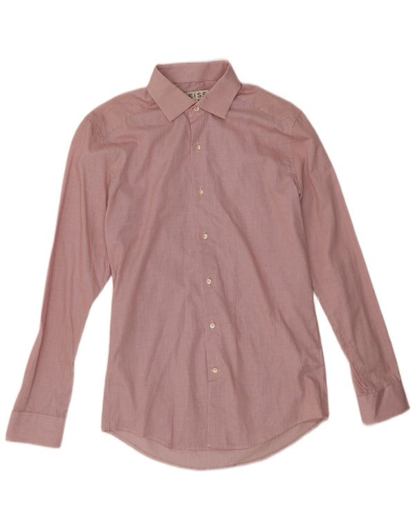 Koszula męska Reiss Slim Fit, mała, czerwona bawełniana kratka