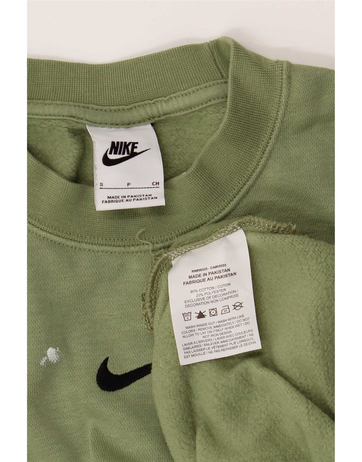 Męska bluza dresowa Nike o luźnym kroju, mała, zielona bawełna