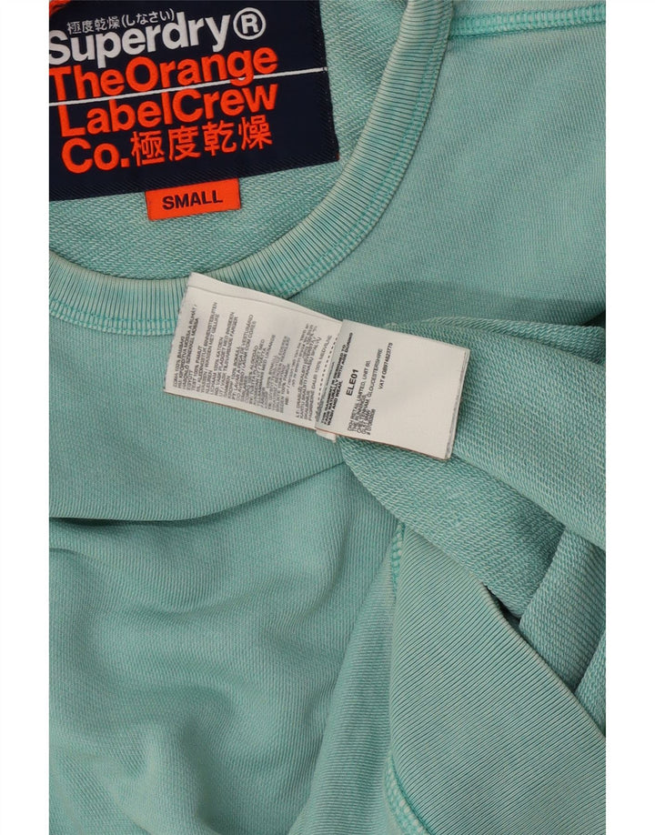 Męski sweter Superdry, mały, zielony, bawełniany