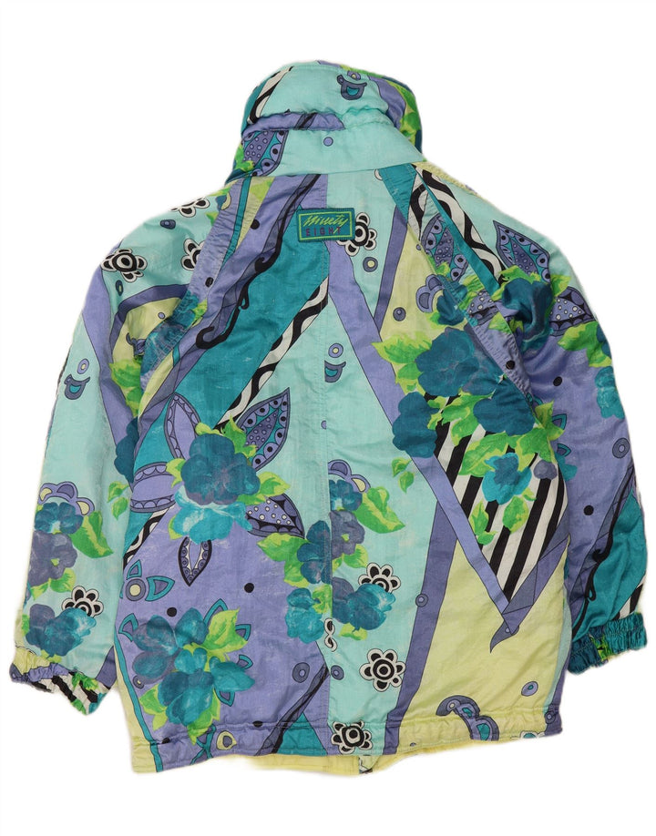 Damska kurtka wiatrówka Ninety Eight UK 18 XL, wielobarwna, w kwiaty