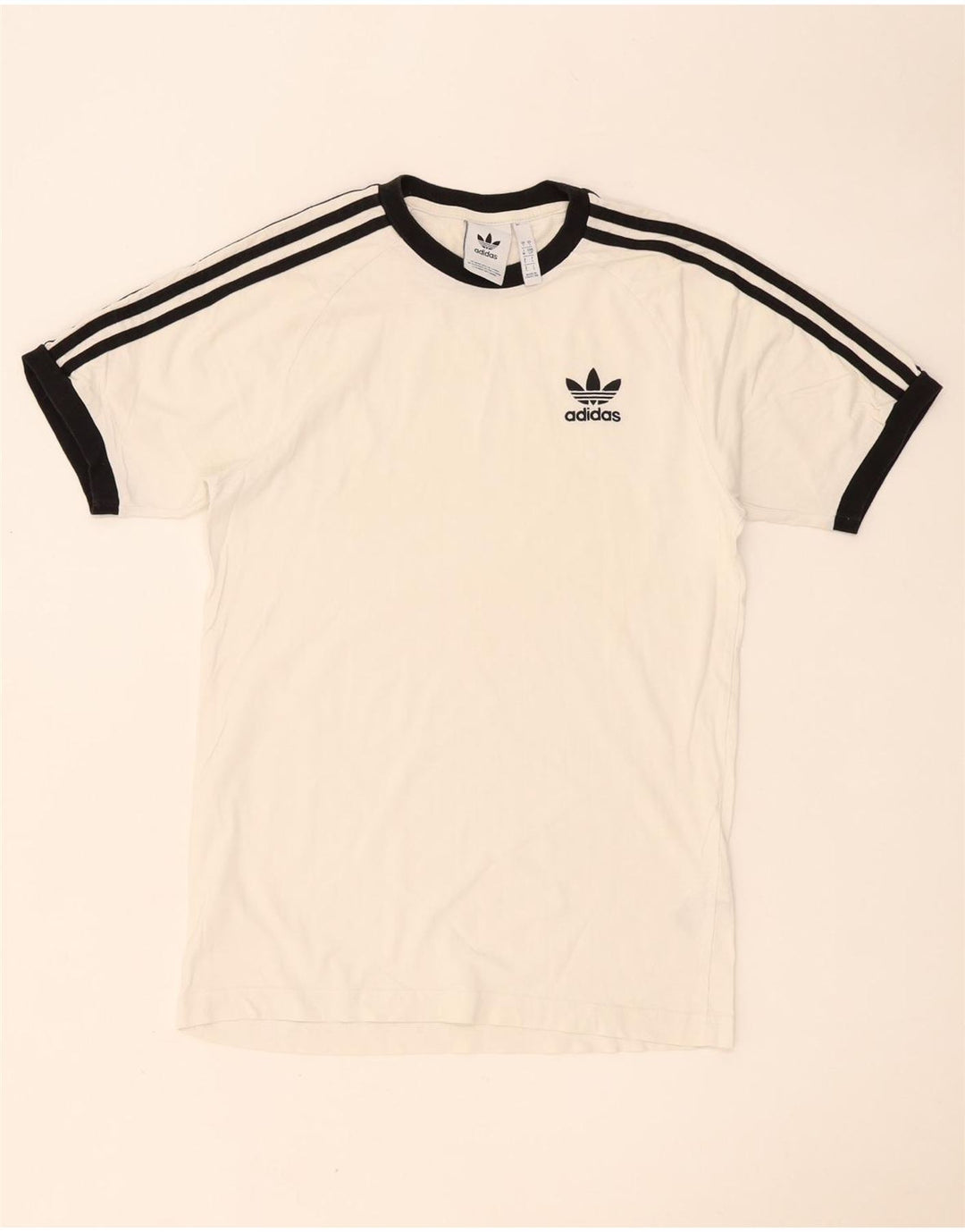 Adidas Męska Koszulka Top Mała Biała Bawełna
