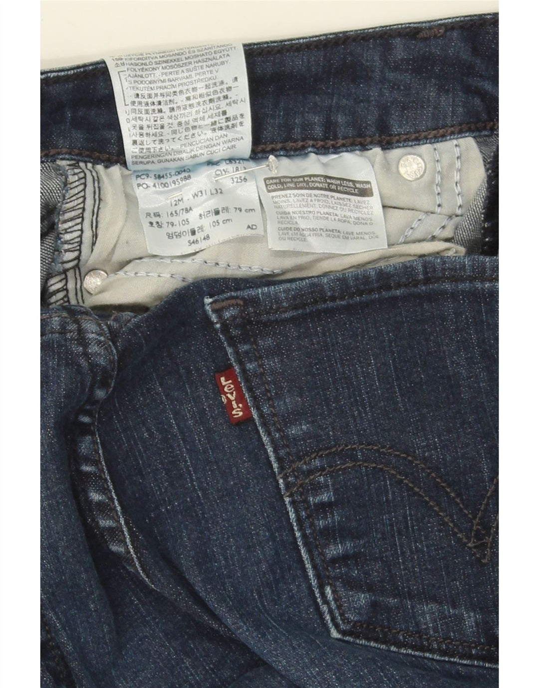 LEVI'S Womens Jegging Jeans US 12 Large W31 L29 Blue Cotton Vintage Levi's and Second-Hand Levi's from Messina Hembry 