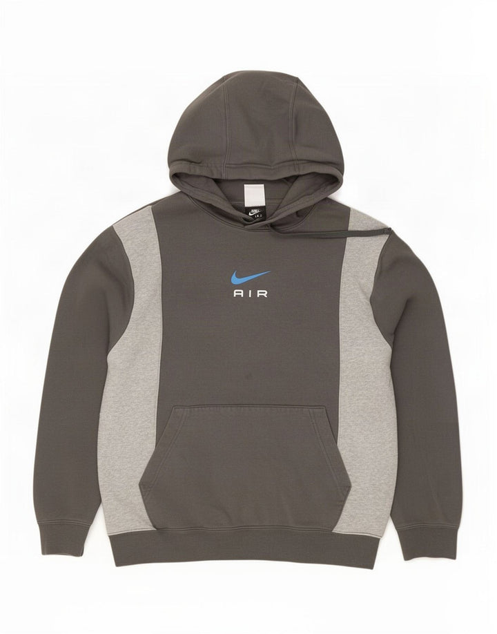 Męska bluza z kapturem Nike, bawełniana, w kolorze średniej szarości