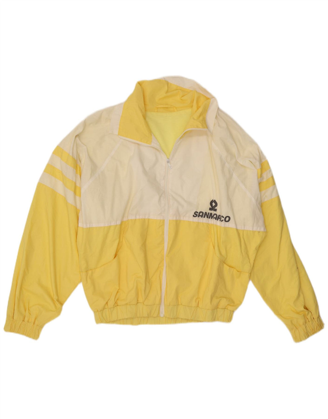 Męska kurtka bomber Vintage Graphic UK 42 XL w kolorze żółtym