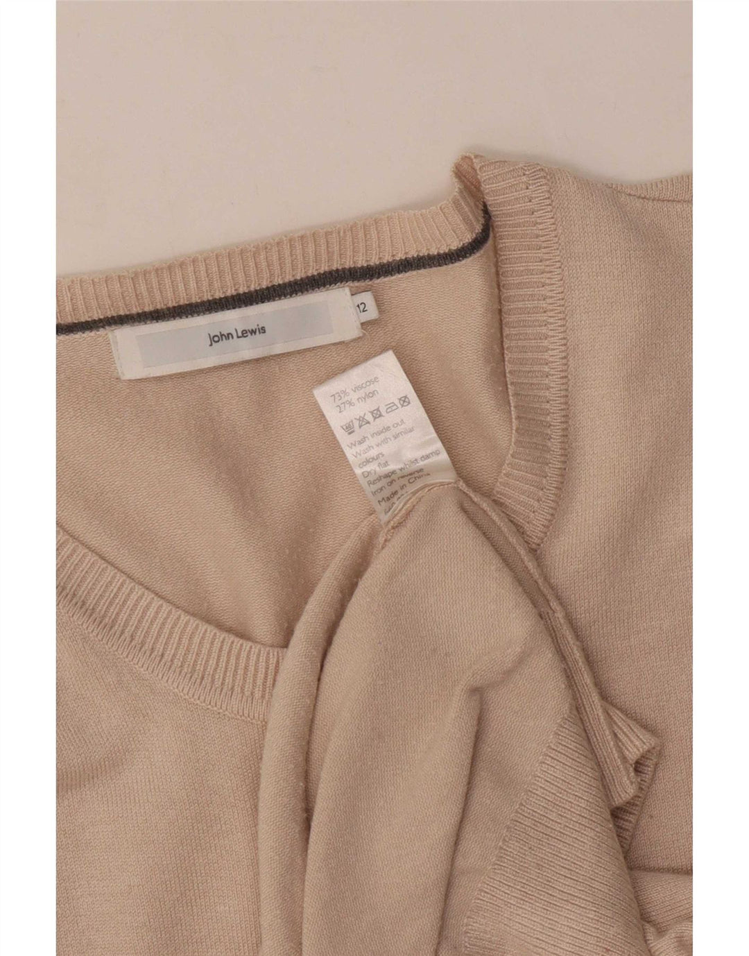 Sweter damski John Lewis UK 12, średni beż, wiskoza