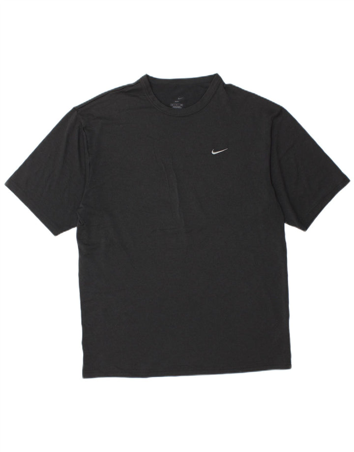 Męska koszulka Nike Dri Fit Top, średni czarny poliester