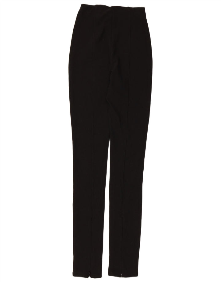 Spodnie damskie Zara Skinny Medium W28 L34 Czarny poliester