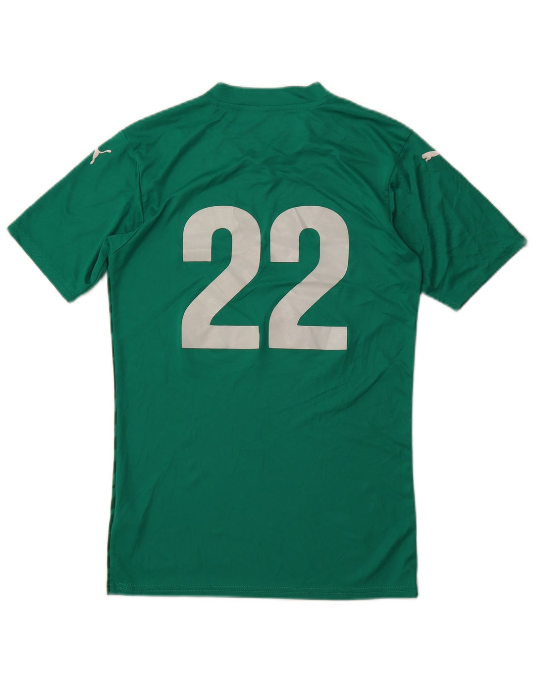 Męski T-shirt z grafiką PUMA, mały, zielony, geometryczny poliester