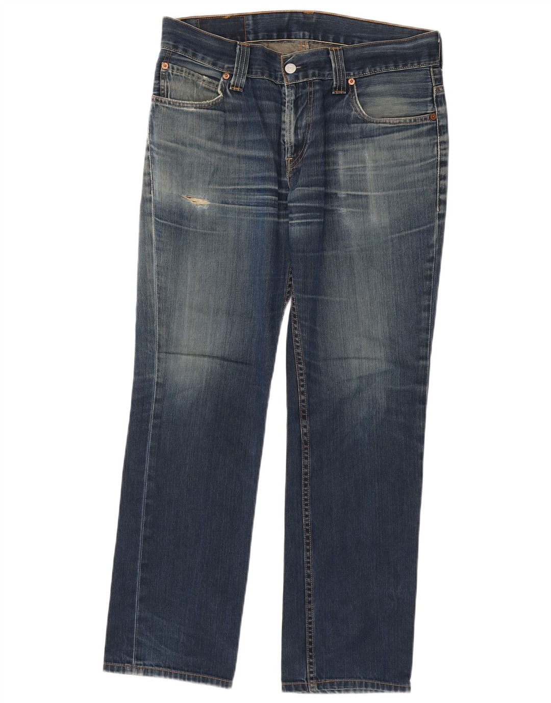 Męskie jeansy Levi's 511 w trudnej sytuacji W33 L29 Niebieska bawełna