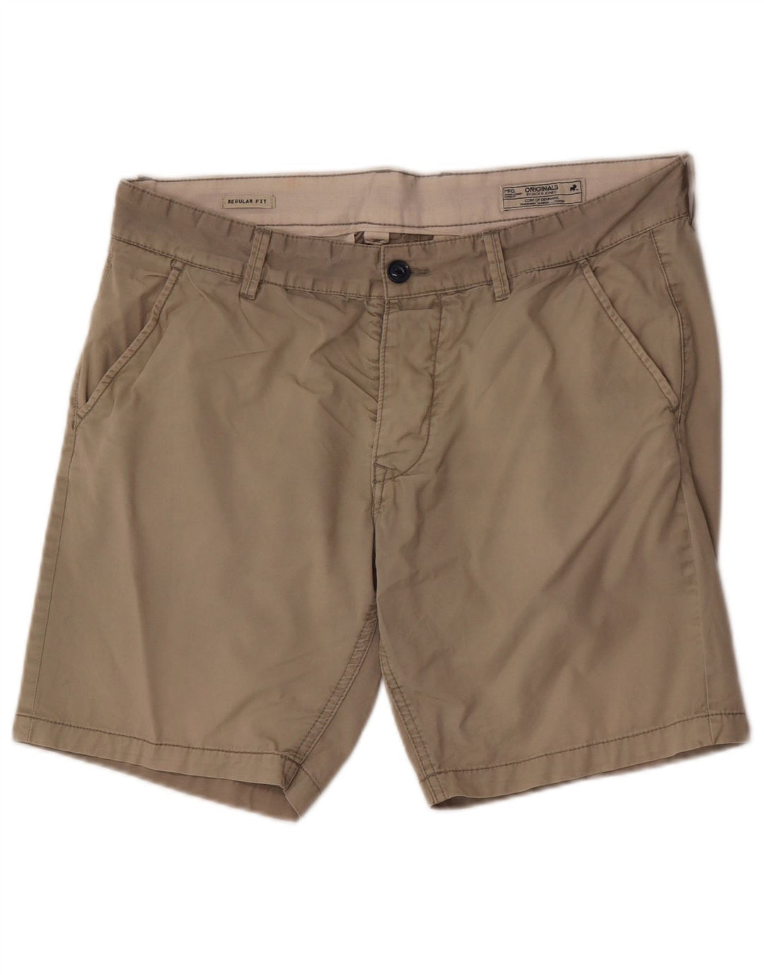 Męskie spodenki chino Jack & Jones o regularnym kroju, duże, W36, szara bawełna