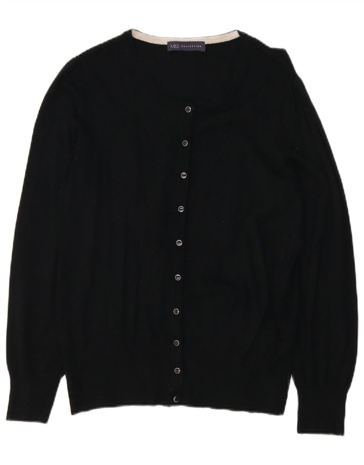 Sweter damski Marks & Spencer UK 12, średni czarny, wiskoza