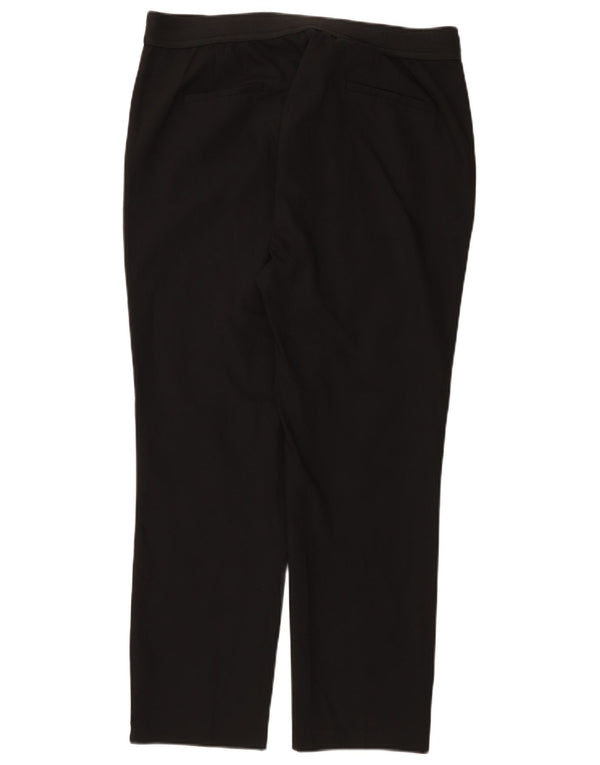 Damskie proste spodnie chino Zara 2XL W34 L27 Czarna bawełna