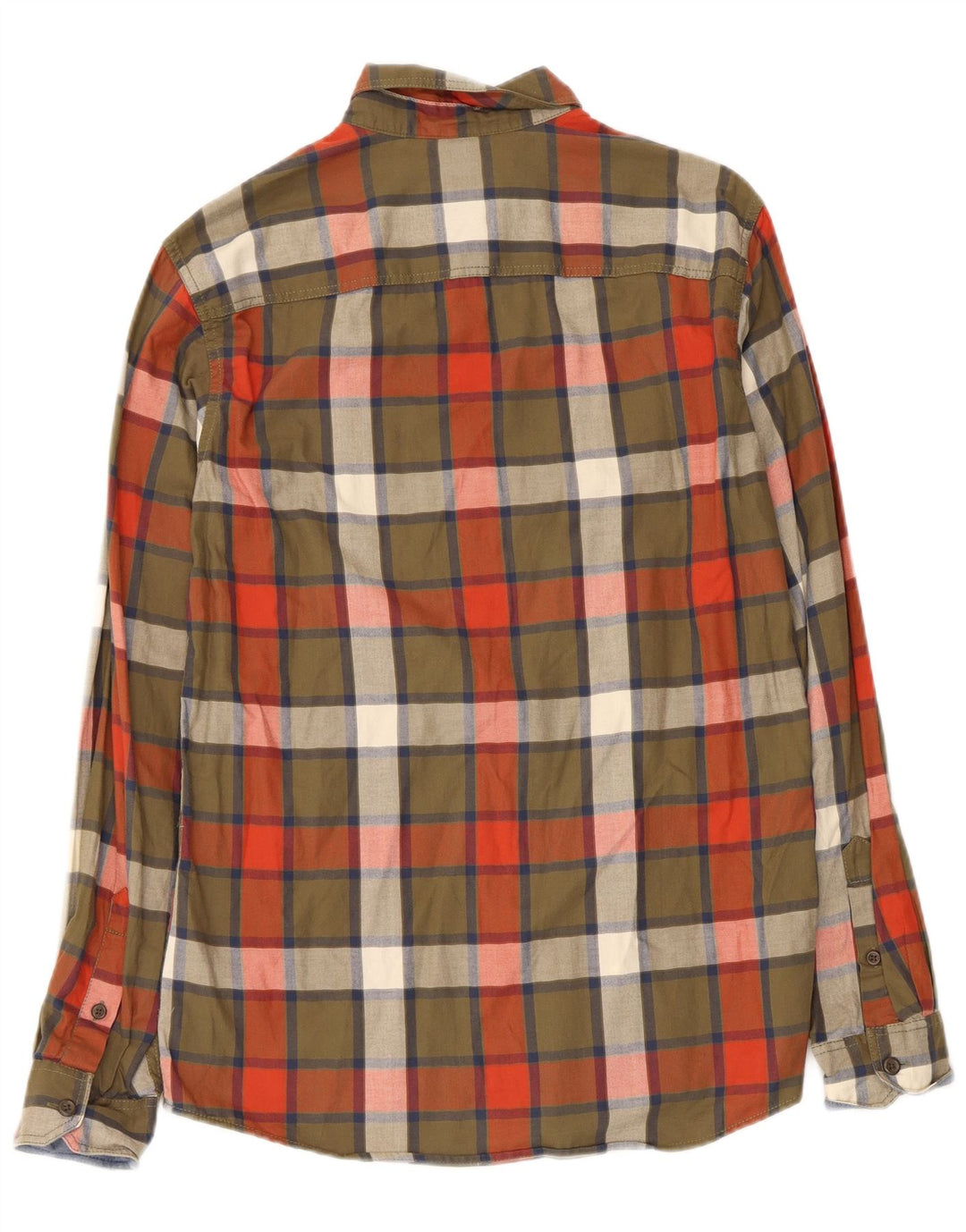 Koszula flanelowa męska Jack & Jones, bawełniana w kratkę, średnia khaki