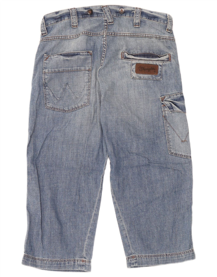 Męskie spodenki jeansowe Wrangler Cargo W30 Średnioniebieskie, bawełniane