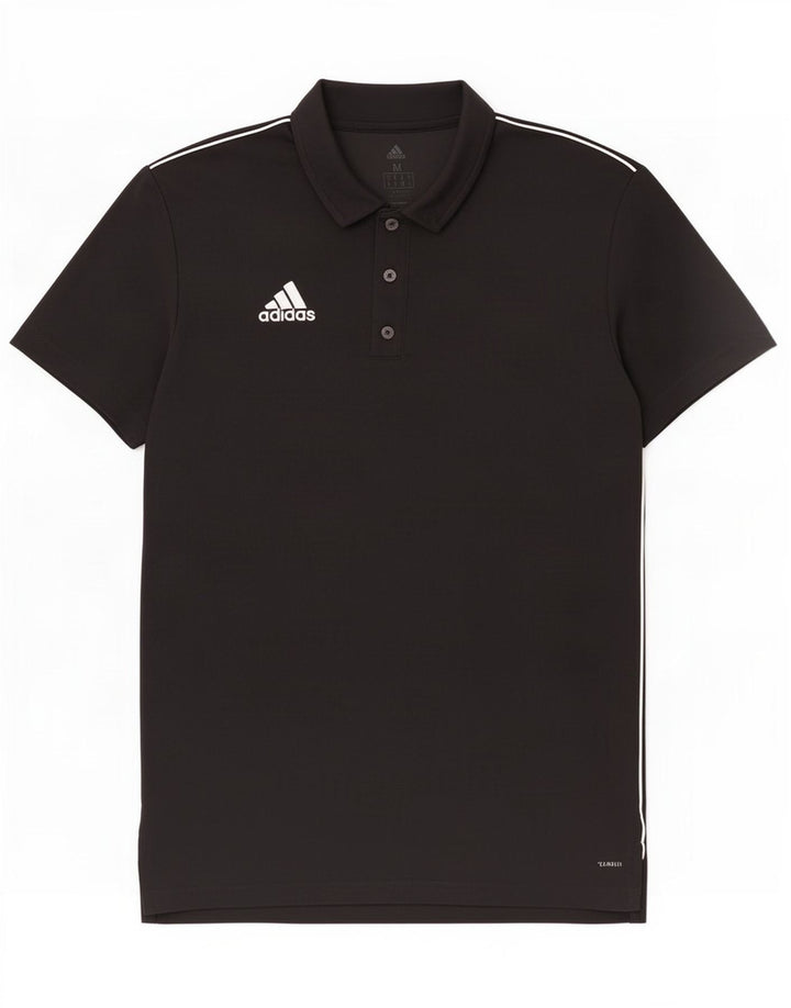 Męska koszulka polo Adidas Climalite, średni czarny poliester