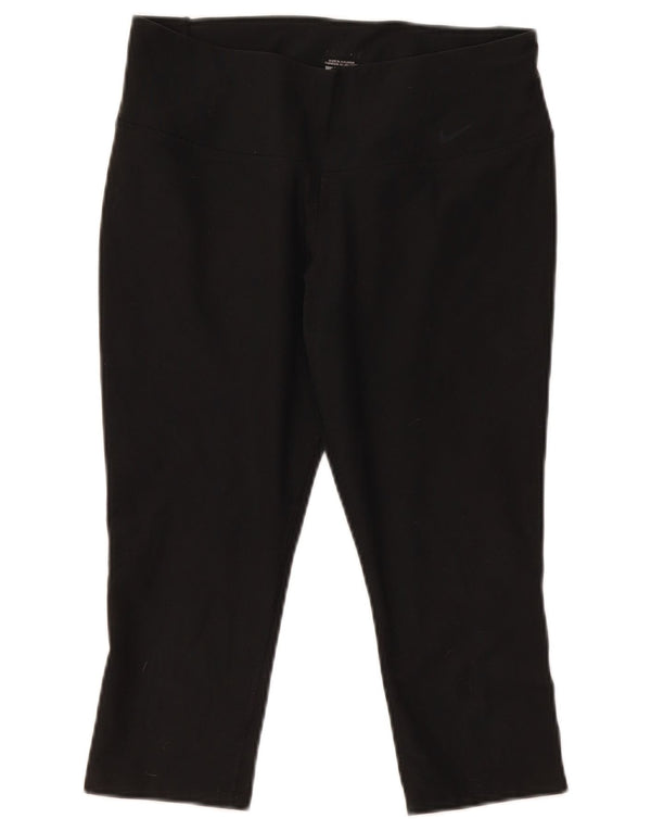 Damskie legginsy Nike Capri UK 14, średni czarny poliester