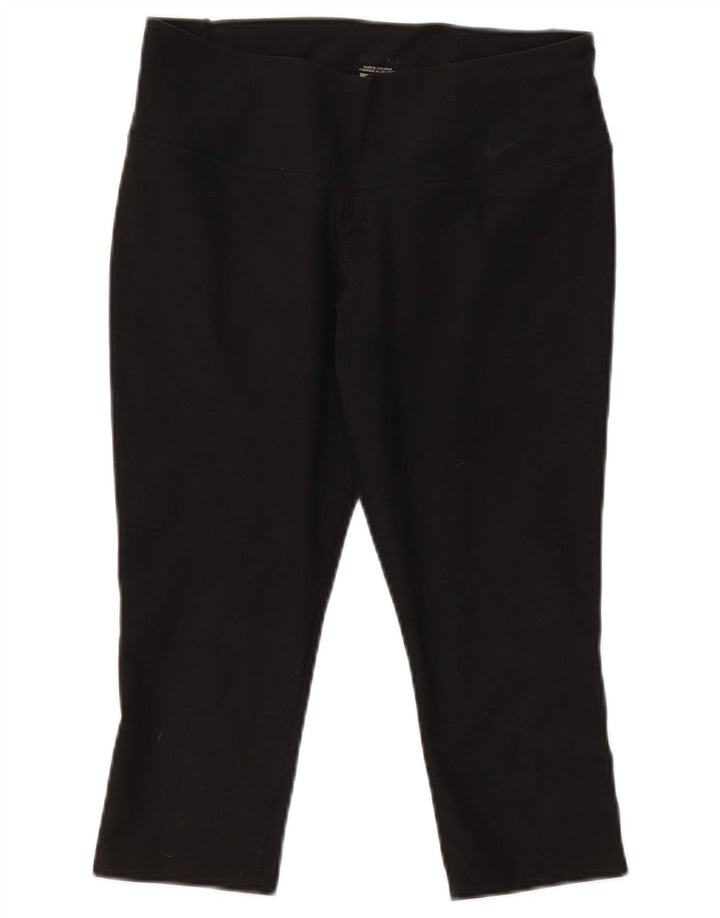 Damskie legginsy Nike Capri UK 14, średni czarny poliester