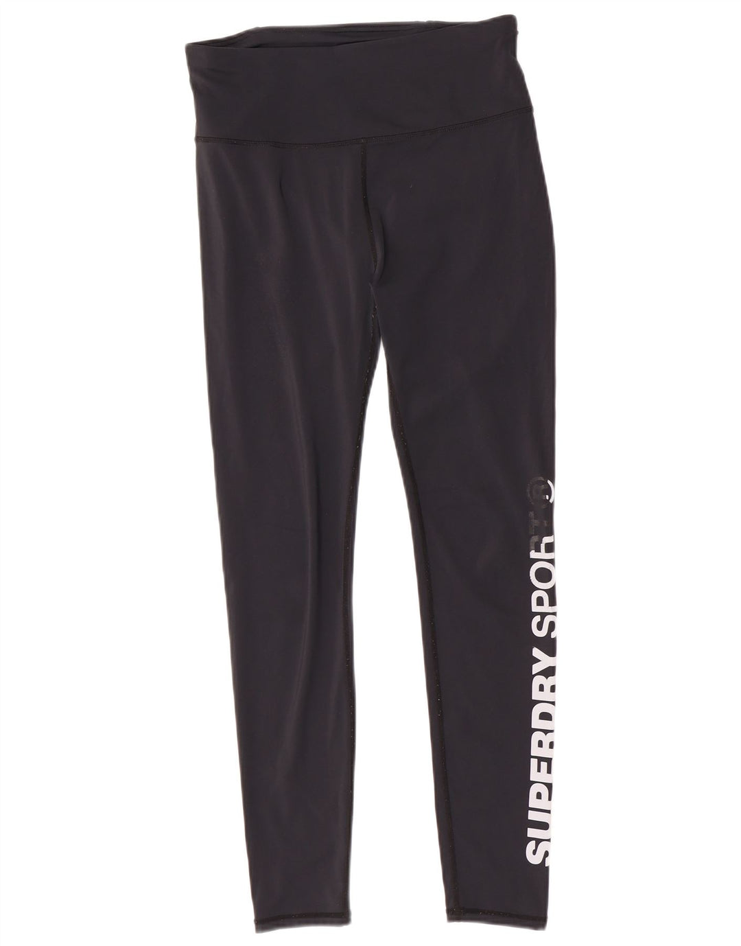 Damskie legginsy Superdry Graphic UK 14, średni czarny poliester